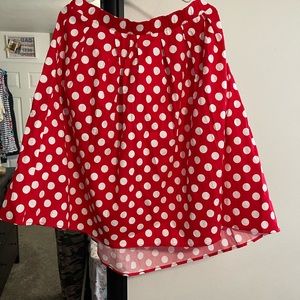 Boutique 3x polka dot skirt